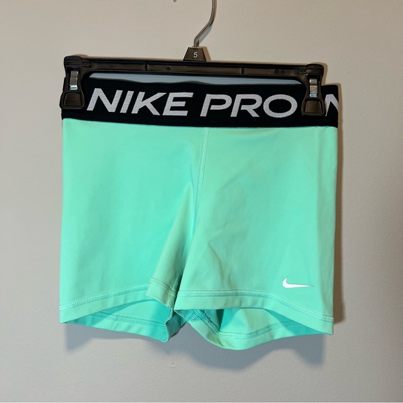 Nike Pants - Nike Pro Women’s Aqua Spandex Shorts Small